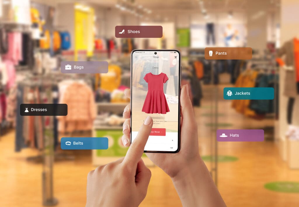tienda de ropa en realidad virtual